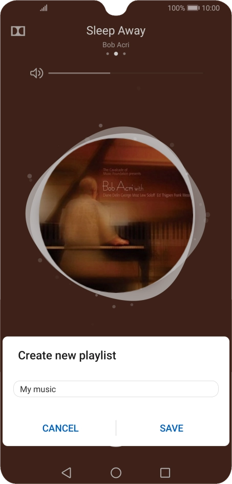 Key in a name for the playlist and press SAVE.