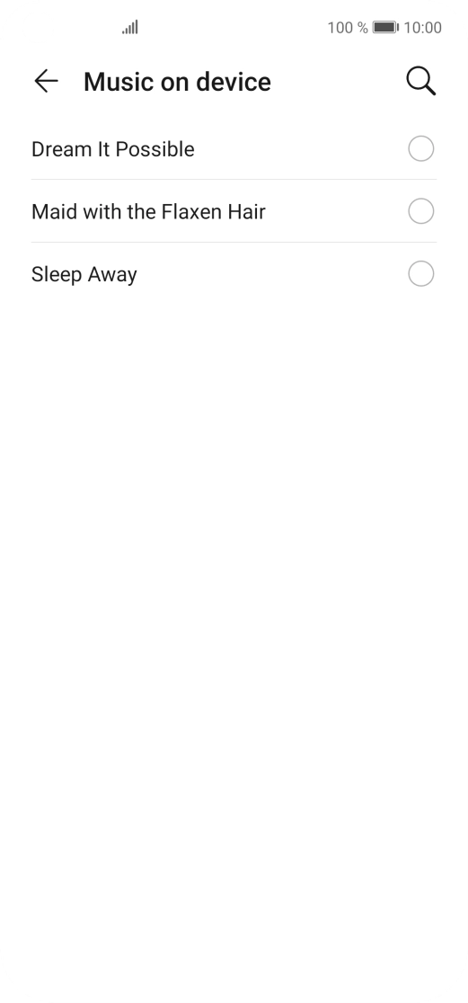 Press the required ring tones to hear them.