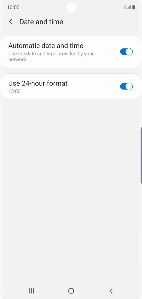Press the Home key to return to the home screen.