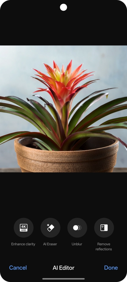 Press the required setting and follow the instructions on the screen to use the selected function.