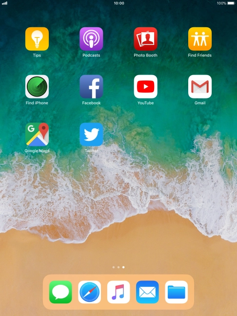 Press and hold the required app until the icons start to jiggle.
