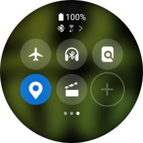 Press the flight mode icon to turn the function on or off.
