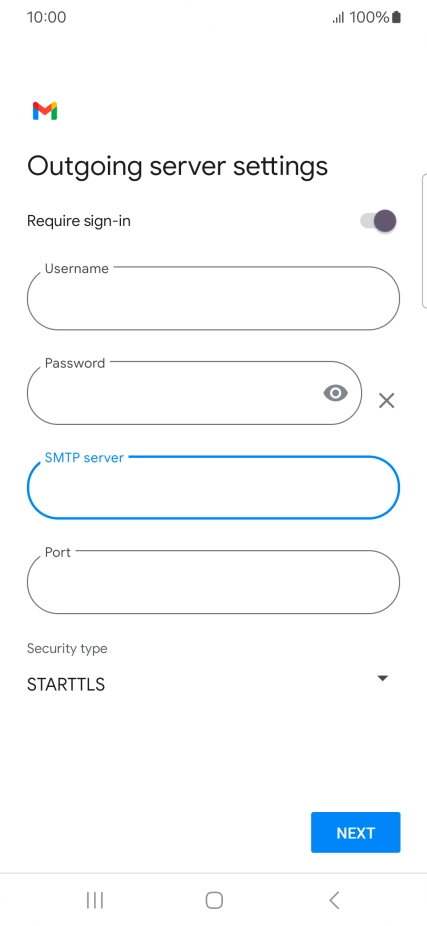 Press the field below 