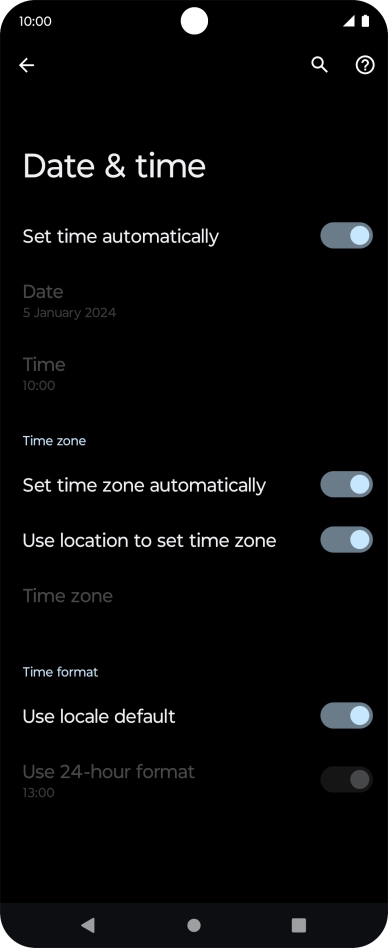 Press the Home key to return to the home screen.