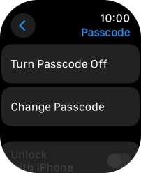 Press Turn Passcode Off and key in the current lock code.