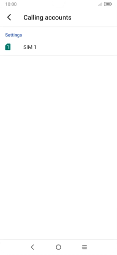 Press the name of the SIM.