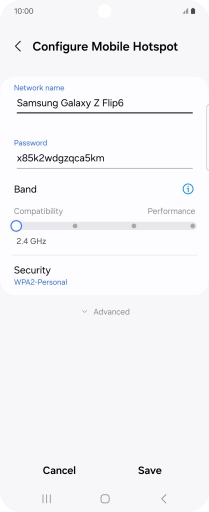 Press the field below 