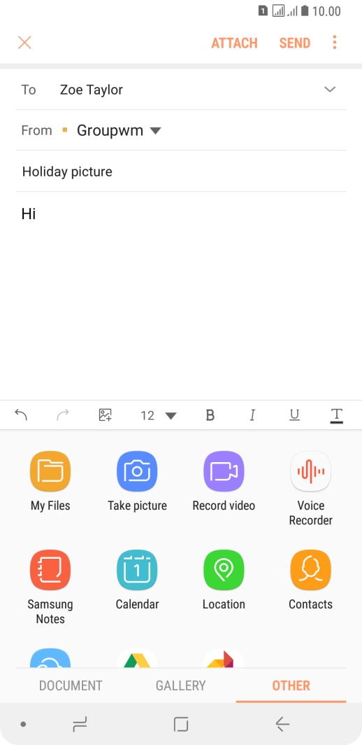 Press My Files and go to the required folder.