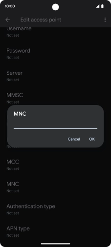 Key in 33 and press OK.