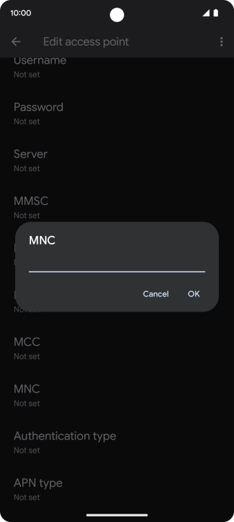Key in 33 and press OK.