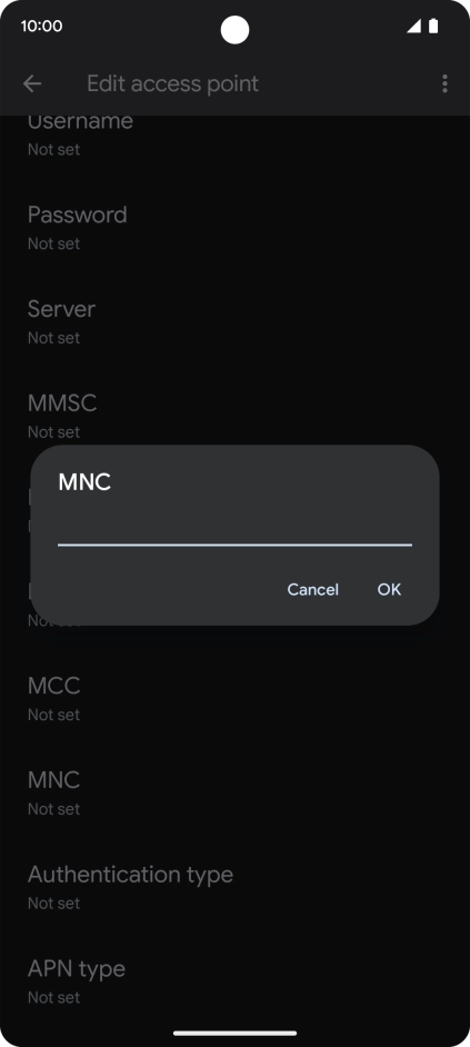 Key in 33 and press OK.