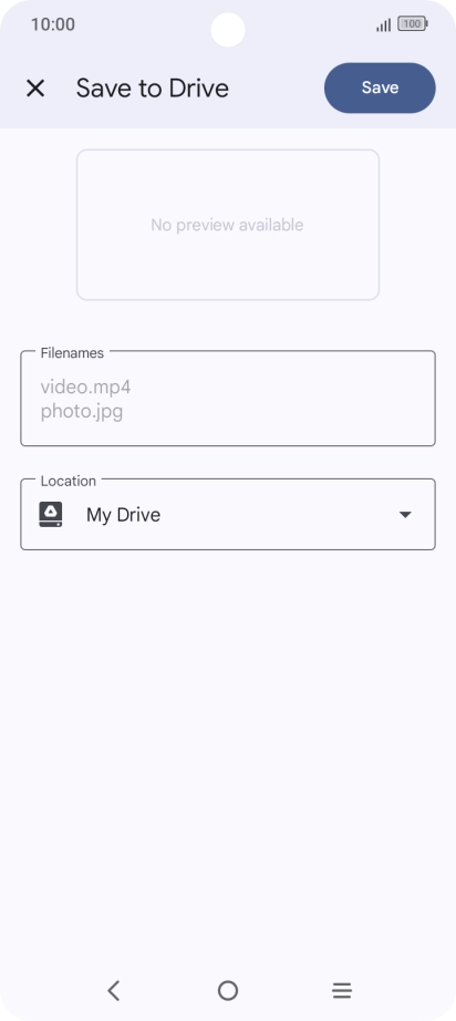 Press the field below 