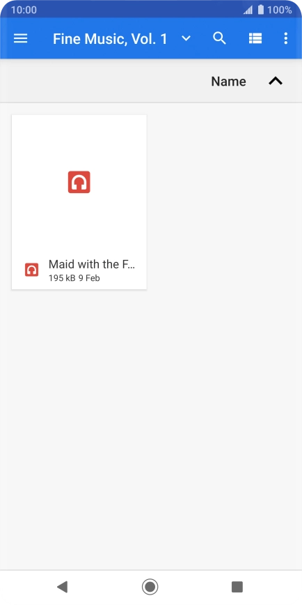 Press the required ring tone.