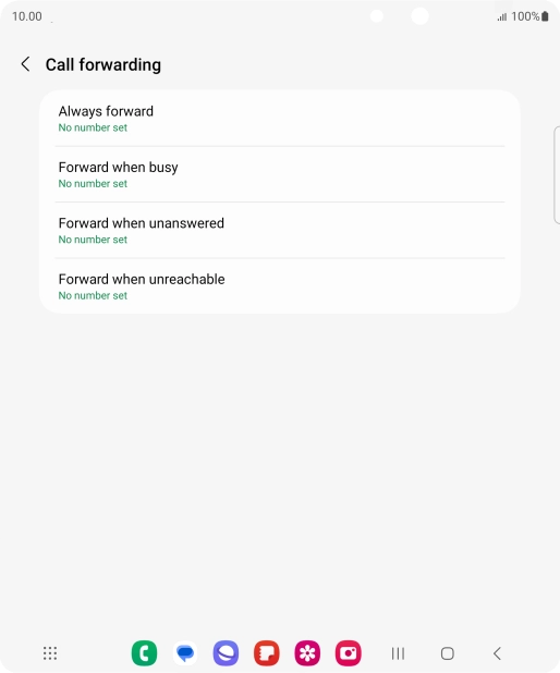 Press the Home key to return to the home screen.