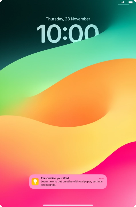 Press the required notification and follow the instructions on the screen to use the selected function.