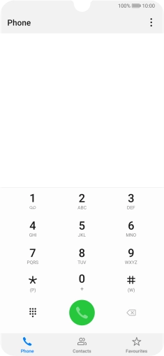 Press the menu icon.