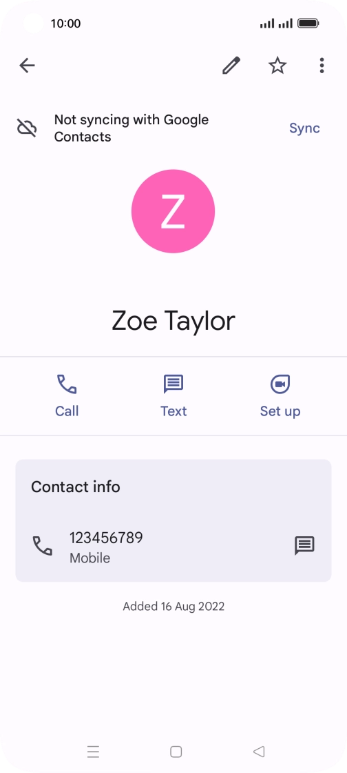 Press the Home key to return to the home screen.