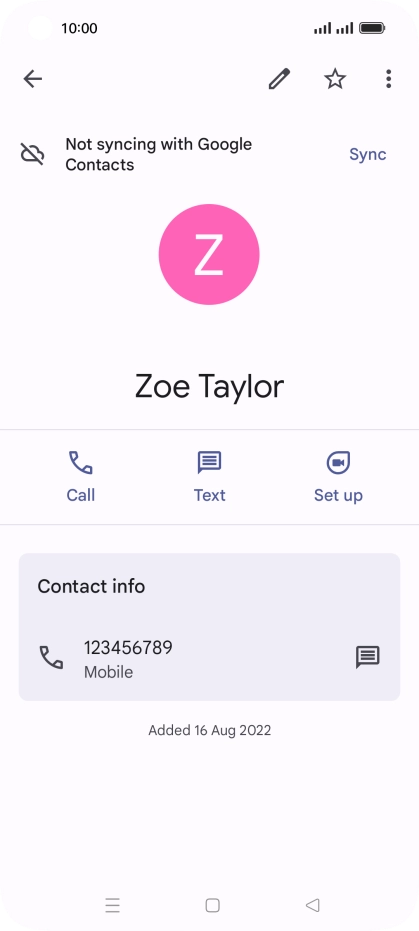 Press the Home key to return to the home screen.
