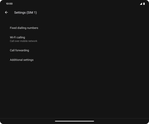 Press Additional settings.