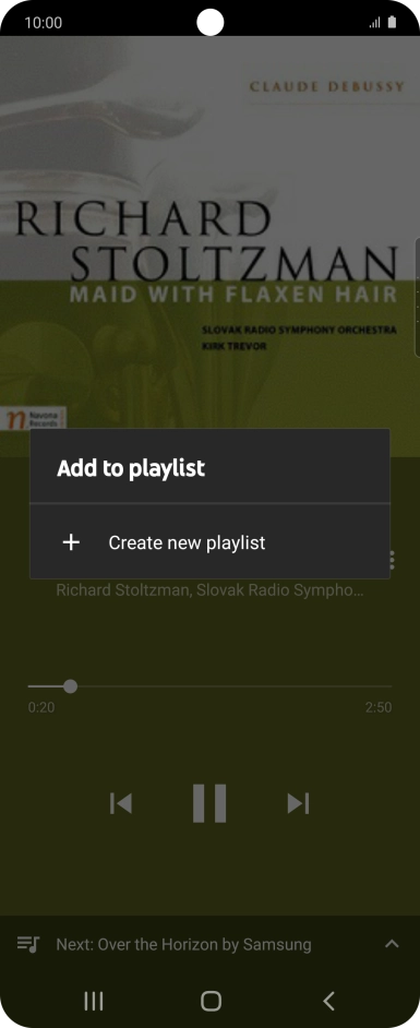 Press Create new playlist.