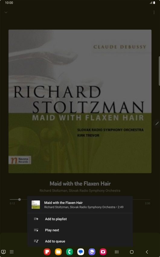 Press Add to playlist.