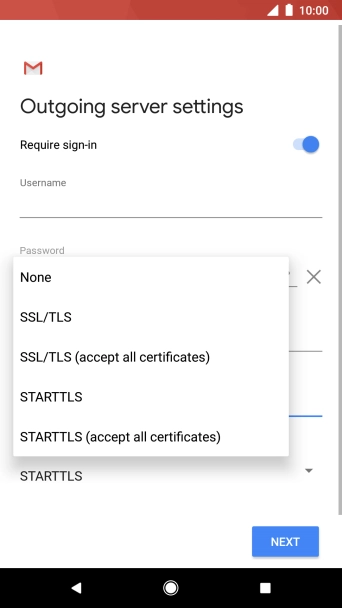 Press None to turn off the function.
