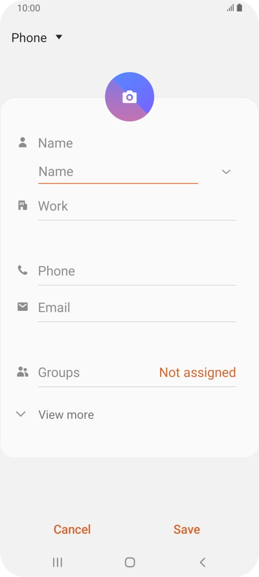 Press the address book drop down list.