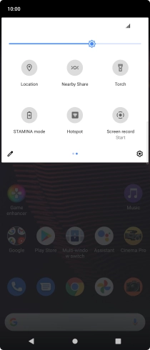 Press STAMINA mode to turn on the function.