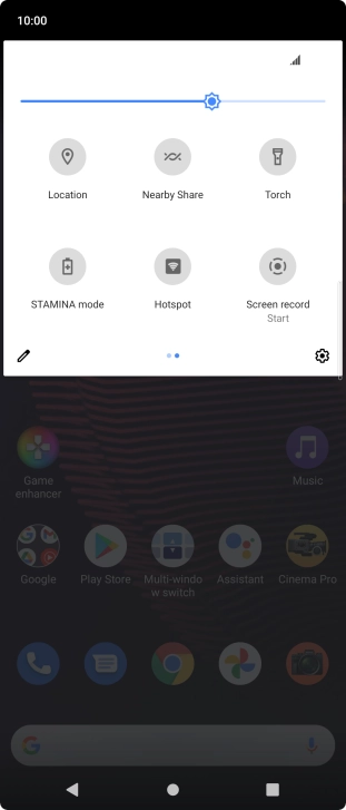 Press STAMINA mode to turn on the function.