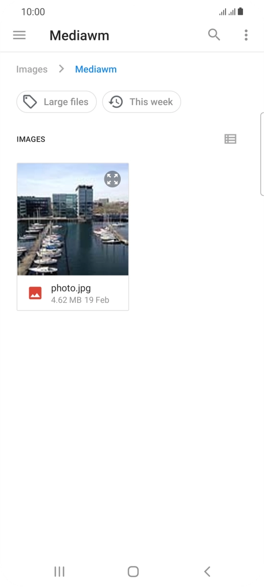 Press the required file.