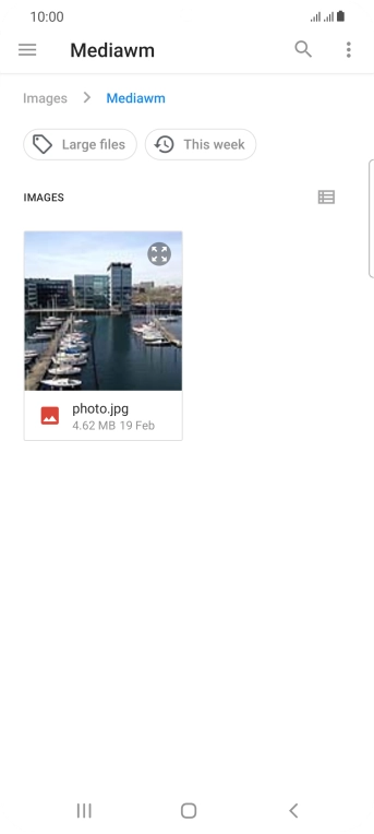 Press the required file.