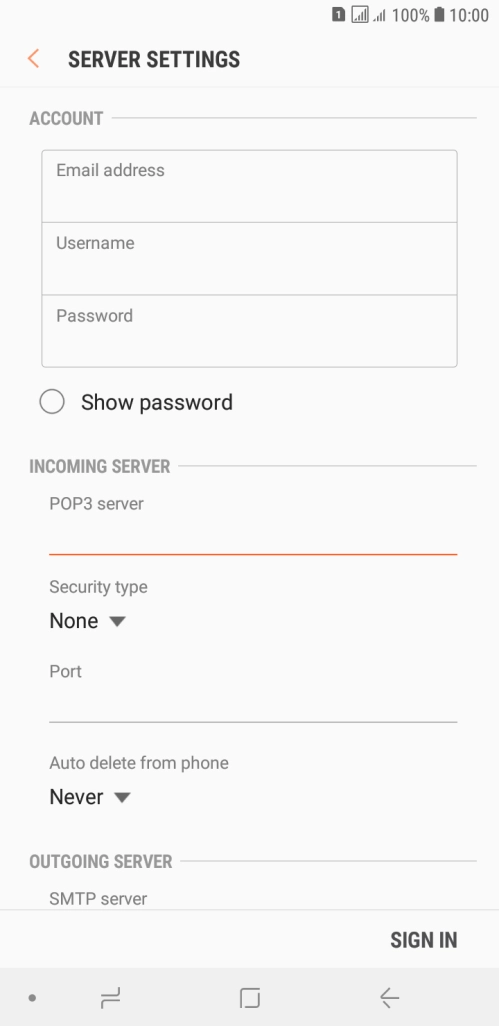 Press the drop down list below 