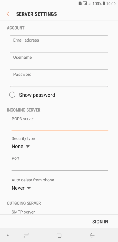 Press the drop down list below 