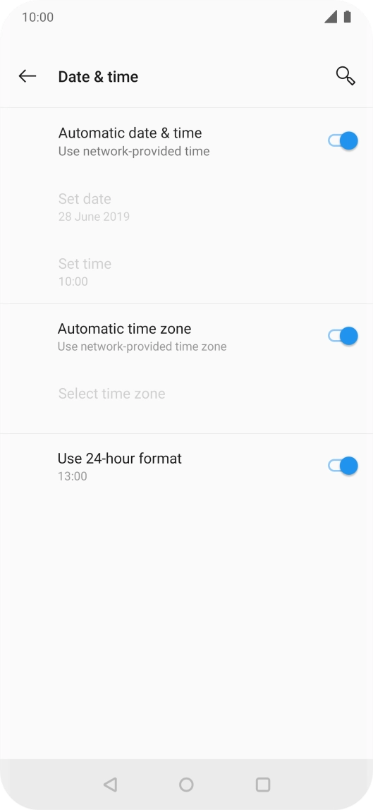 Press the Home key to return to the home screen.