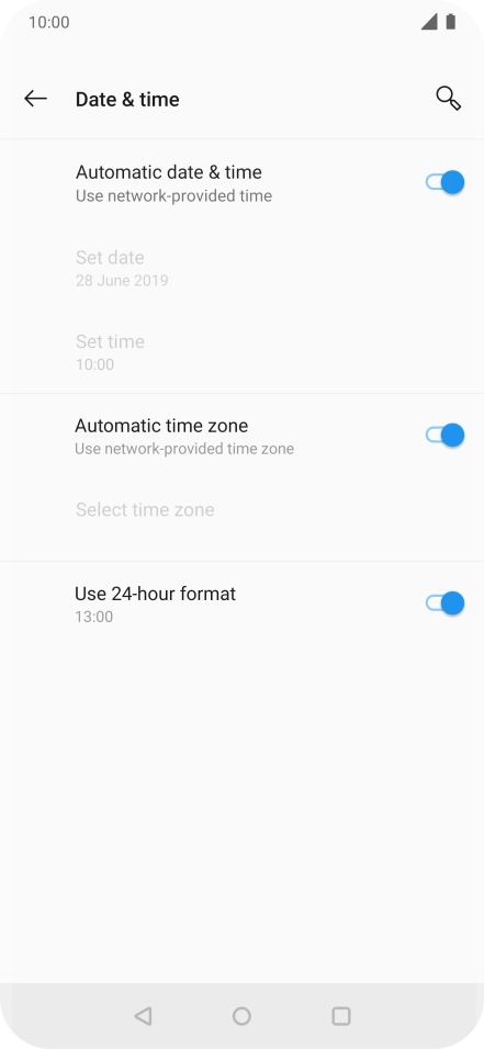 Press the Home key to return to the home screen.