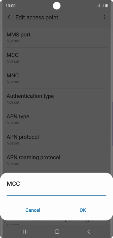 Key in 234 and press OK.