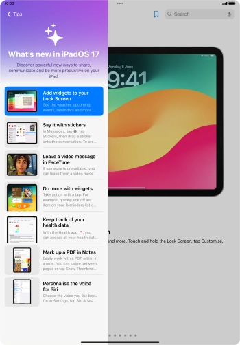 Slide your finger upwards starting from the bottom of the screen to return to the home screen.
