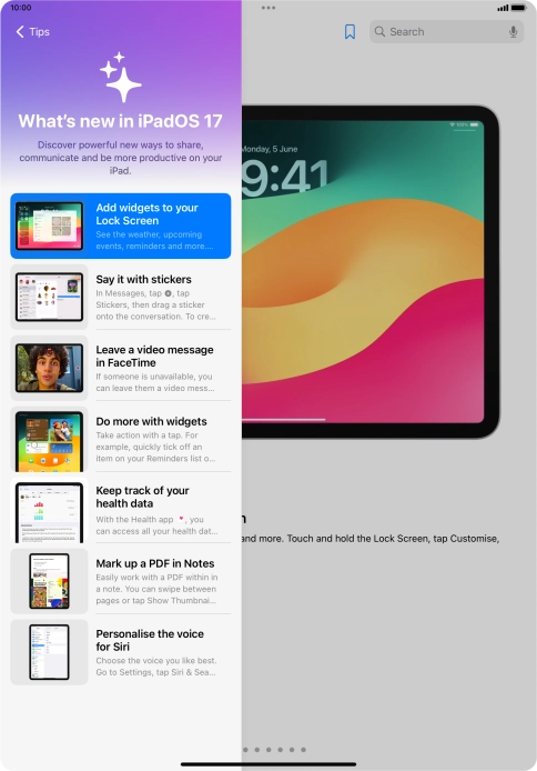 Slide your finger upwards starting from the bottom of the screen to return to the home screen.