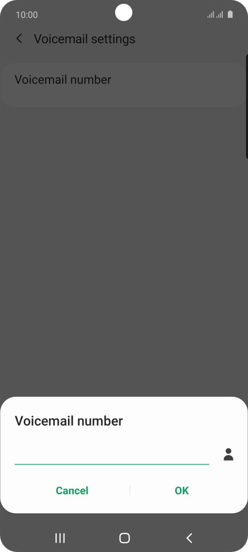 Key in +447953222222 and press OK.