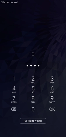 If you're asked to key in your PIN, do so and press OK. The default PIN is 1111.