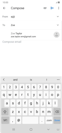 Press the required contact.