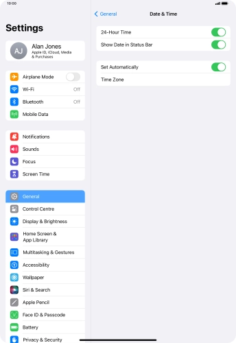 Slide your finger upwards starting from the bottom of the screen to return to the home screen.