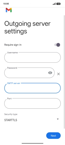 Press the field below 