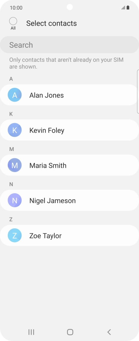 Press the field above 