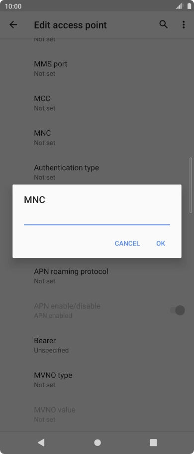 Key in 33 and press OK.