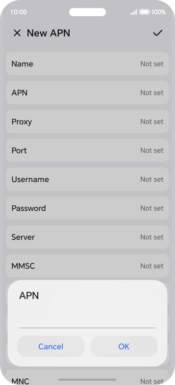 Key in everywhere and press OK.
