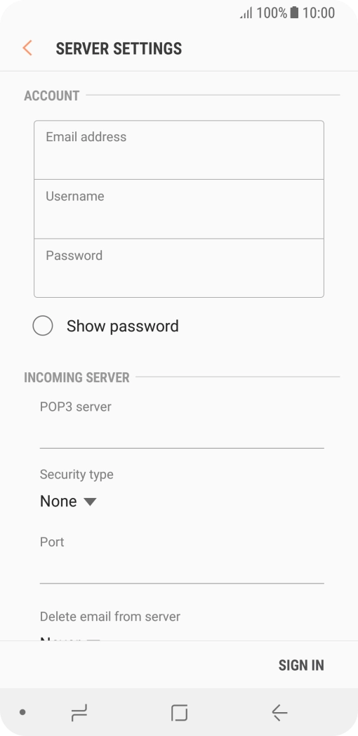 Press the field below 