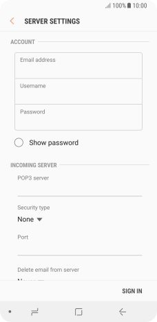 Press the field below 