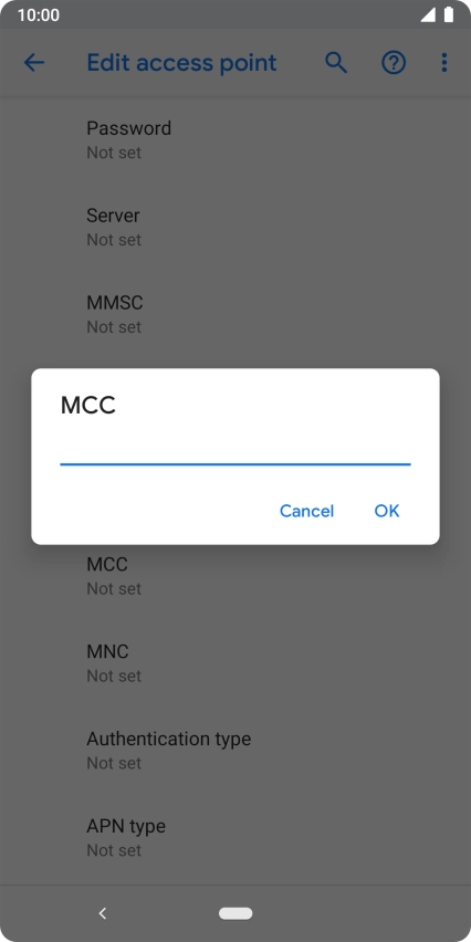 Key in 234 and press OK.