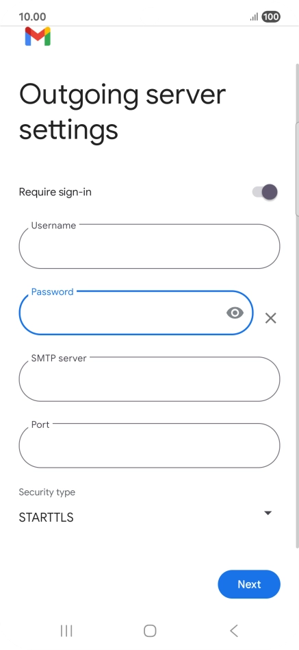Press the field below 
